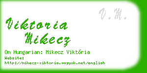 viktoria mikecz business card